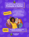 Câmara Municipal remarca Audiência Pública para debater políticas de proteção à mulher em Campo Belo